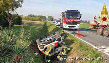 FORLI': Scenografico incidente tra un furgone una macchina in via Cervese, nessun ferito | FOTO - Teleromagna24