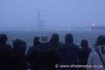 Crowds cheer as 650ft power station chimney brought down - St Helens Star