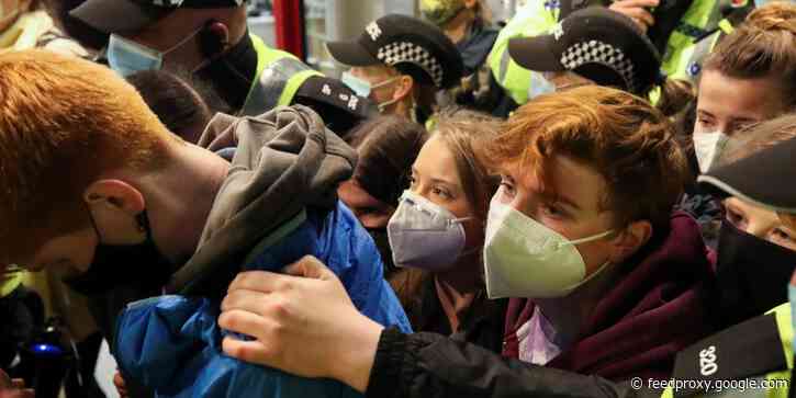 Video shows Greta Thunberg mobbed at Glasgow train station ahead of COP26 climate summit