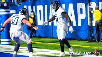Titans' Ryan Tannehill, A.J.  Brown connect on 56-yard-yard TD pass
