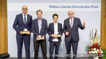 Drei Preisträger erhalten Walter-Lübcke-Preis für Demokratie