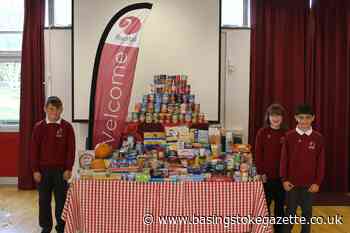 Rucstall Primary School donates items to food bank - Basingstoke Gazette