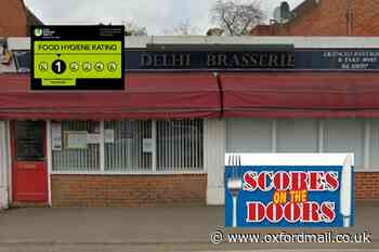 Delhi Brasserie in Wallingford gets a one star food hygiene rating - Oxford Mail