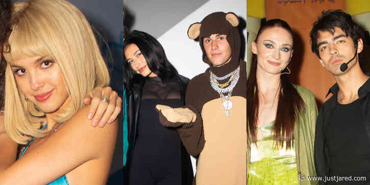 Olivia Rodrigo, Justin & Hailey Bieber, Joe Jonas & Sophie Turner & More Stars Attend Halloween Party Together!