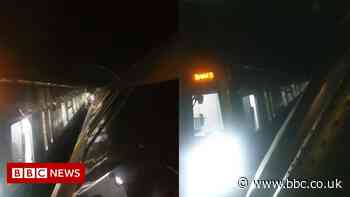 UK passengers hurt in two-train crash