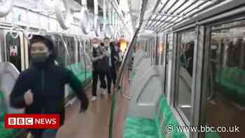 At least 17 injured in Tokyo subway knife and arson attack