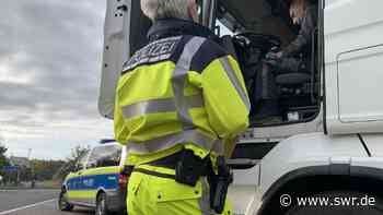 Bruchsal: Lkw-Kontrolle an der Autobahn - SWR