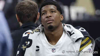 Saints' Jameis Winston leaves game after knee buckles on tackle