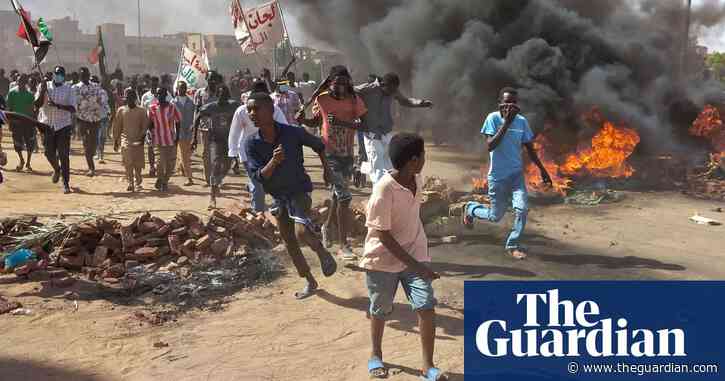 Two killed as bullets and teargas used against Sudan protesters – video