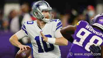 Rush leads Dallas to thrilling win as fill-in for Dak