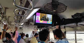 WR suburban trains in Mumbai get LCD TVs to beam infotainment - Daijiworld.com