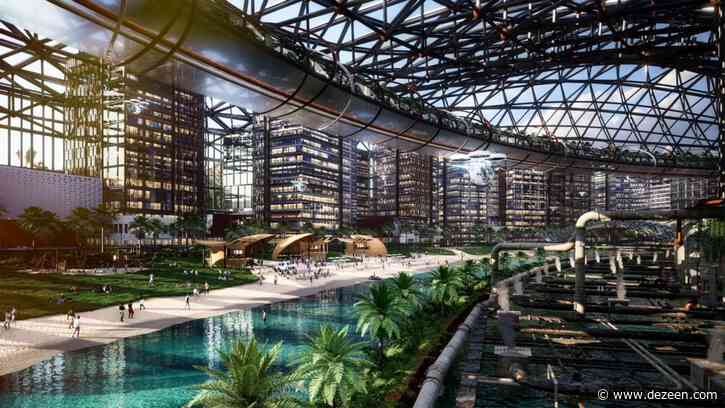 Pawel Rymsza proposes domed cities with algae lakes "to make big reductions in atmospheric carbon"