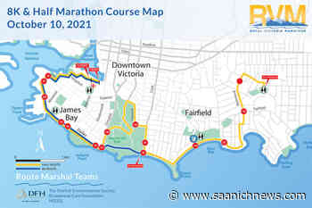 Road closures set as half marathon, 8k return to Victoria streets – Saanich News - Saanich News