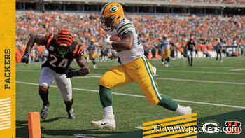 AJ Dillon scores, Aaron Rodgers passes Dan Marino for TD No. 421 | Packers vs. Bengals - Packers.com