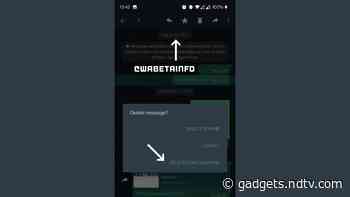 WhatsApp 'Delete for Everyone' May Get Indefinite Time Limit, New Video Interface Spotted on iOS
