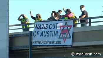 "Nazis out of Austin" banner seen on MoPac after anti-Semitic banners displayed last week - KEYE TV CBS Austin