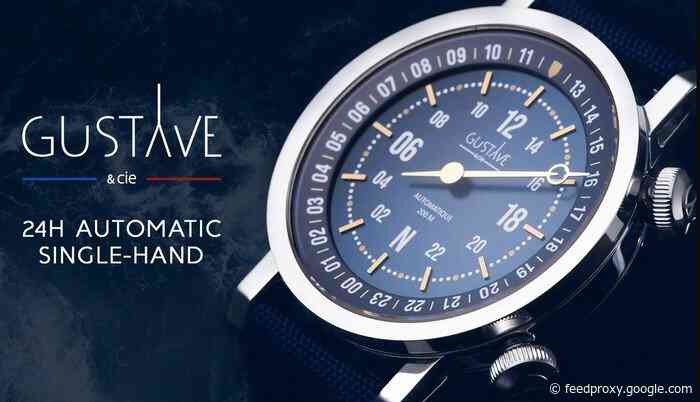 Gustave single-handed 24hr automatic watch inspired by the sea