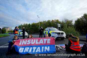 Insulate Britain block M56 near Manchester Airport
