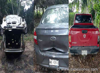 Recuperan vehículos con reporte de robo en Huimanguillo - tabasco hoy