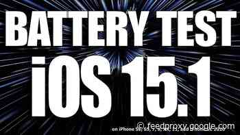 iOS 15.1 battery life test (Video)