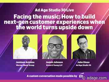 Watch live at 1:30 p.m. ET: Facing the music: How to build next-gen customer experiences when the world turns upside down