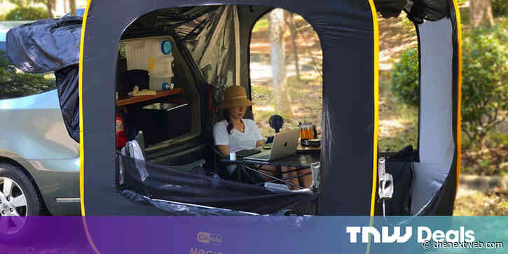 This pop-up cabin is a huge step up over that cramped, little tent.