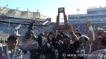 Select 2021 FHSAA Football Title Games to be Played in Fort Lauderdale