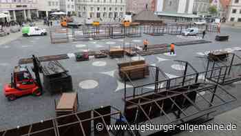 Der "abgespeckte" Augsburger Christkindlesmarkt braucht einen Zaun