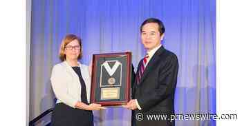 AdValue Photonics CEO Dr. Shibin Jiang awarded Medal for Leadership in the Advancement of Ceramic Technology
