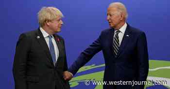 Watch: Tired-Looking Biden Insults Boris Johnson by Checking His Watch During PM's Closing Remarks