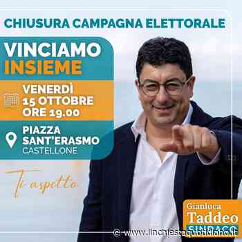 Formia al ballottaggio, Taddeo chiude alle 19 in Piazza Sant'Erasmo. "Vigileremo contro i roghi tossici" - L'Inchiesta Quotidiano OnLine