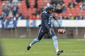 Boris Bede named a CFL Top Performer for Week 13 - argonauts.ca