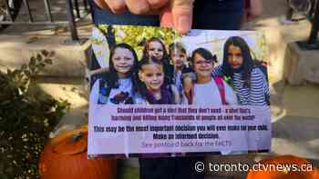 Toronto man gives children anti-vaccine postcard with their Halloween candy - CTV News Toronto