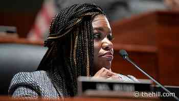 Cori Bush brings poster to House floor outlining 'tips to not commit sexual assault'