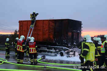 Brennender Reifen sorgt für Stau auf A4 Richtung Chemnitz - TAG24