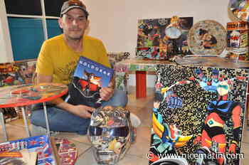 Passionné par le dessin animé Goldorak, ce Seynois expose ses œuvres à la librairie Charlemagne