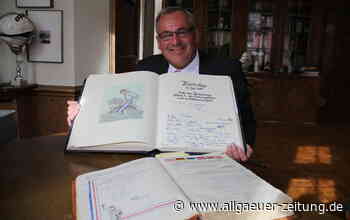 Goldene Buch: Als sich David Hasselhoff in Memmingen verewigt - Allgäuer Zeitung