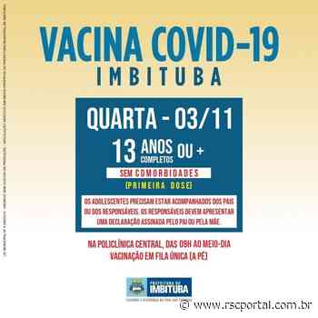 Veja os grupos com vacinação agendada para esta semana em Imbituba - Impresso Catarinense - Open Sans, sans-serif;