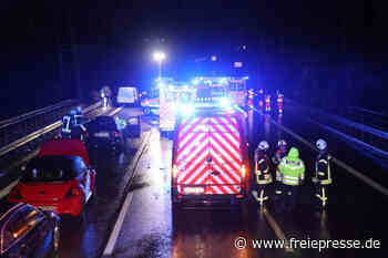 Schwerer Unfall auf der A4 mit sechs Fahrzeugen - Freie Presse