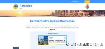Bari Partecipa, la piattaforma che consente ai cittadini di prendere parte in prima persona alle scelte che riguardano la città - cittadini di twitter - http://www.cittadiniditwitter.it/