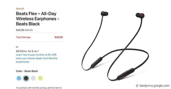 Apple cuts back Beats Flex price to $49 as a ‘special’ offer