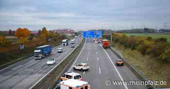 A6 bei Mannheim gesperrt: Rettungshubschrauber im Einsatz - Mannheim - Rheinpfalz.de