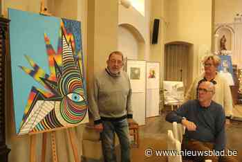 Leden Kunstkring Halen tonen werk in kerk Zelk - nieuwsblad.be
