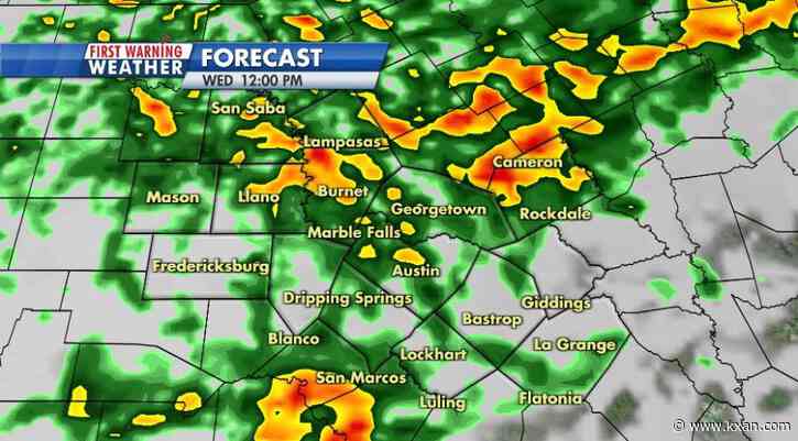 Chilly, wet weather creeps in behind morning cold front