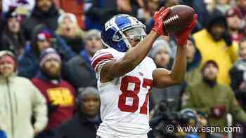 Sources: Giants' Shepard out through bye week