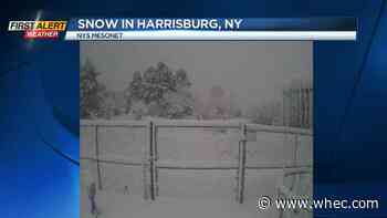 It's beginning to look a lot like... snow! Wet snow blankets upstate town
