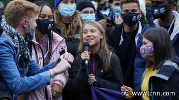 Greta Thunberg says she's going 'net-zero' on cussing after COP26 sing-along