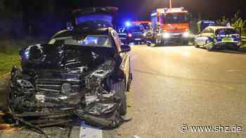 A23 bei Tornesch: Auto kracht ins Heck eines Streifenwagens – drei Schwerverletzte | shz.de - shz.de
