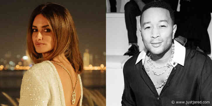 John Legend & Penelope Cruz Arrive at the After Party for Chanel's Fashion Show in Dubai