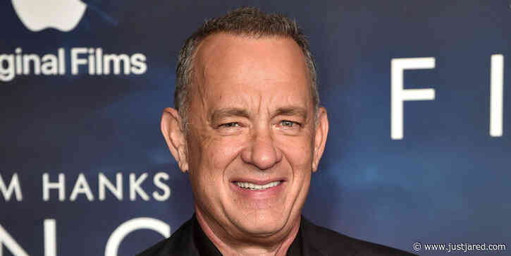 Tom Hanks Sneaks Up On Co-Star Caleb Landry Jones at 'Finch' Premiere